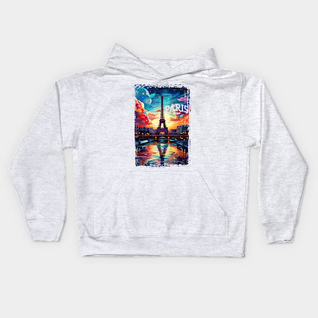 Paris Tower I Love Paris Souvenir France Kids Hoodie by FêriStore'